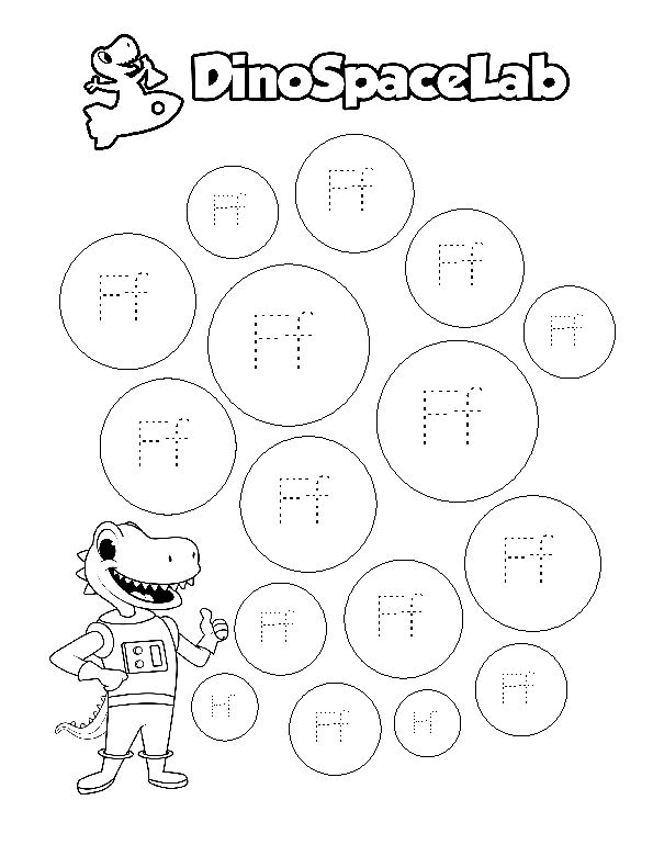 Tracing Letters F-J 1 Preschool Worksheet