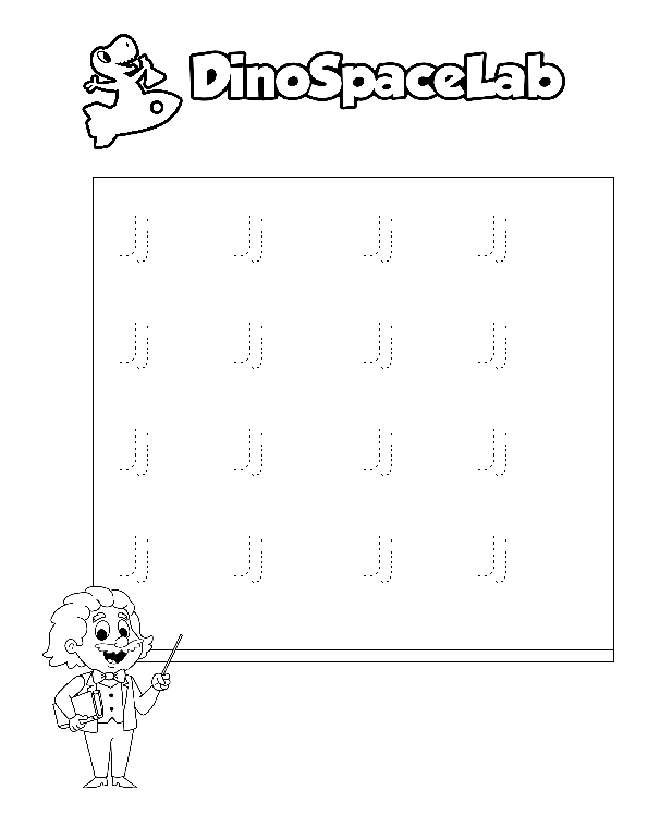 Tracing Letters F-J 5 Preschool Worksheet