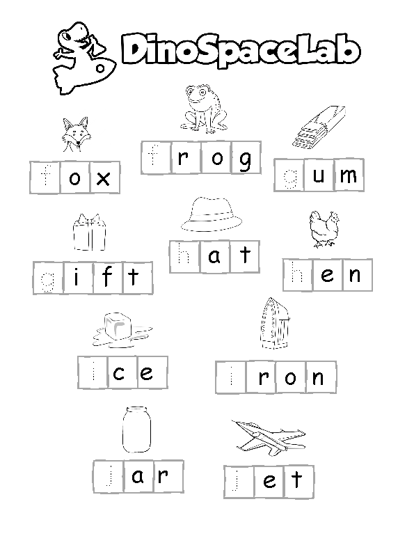 Tracing Letters F-J 7 Preschool Worksheet