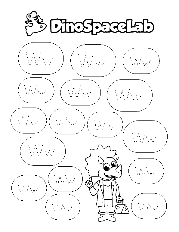 Tracing Letters U-Z 3 Preschool Worksheet