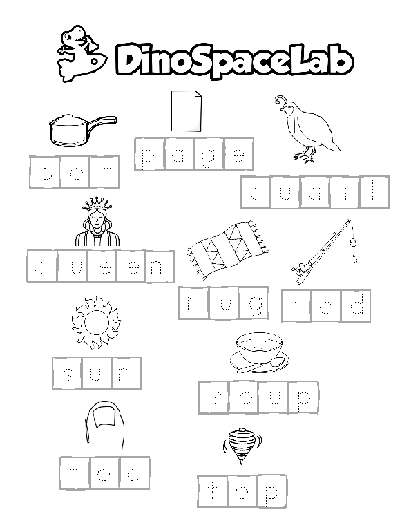 Tracing Words 1 9 Preschool Worksheet