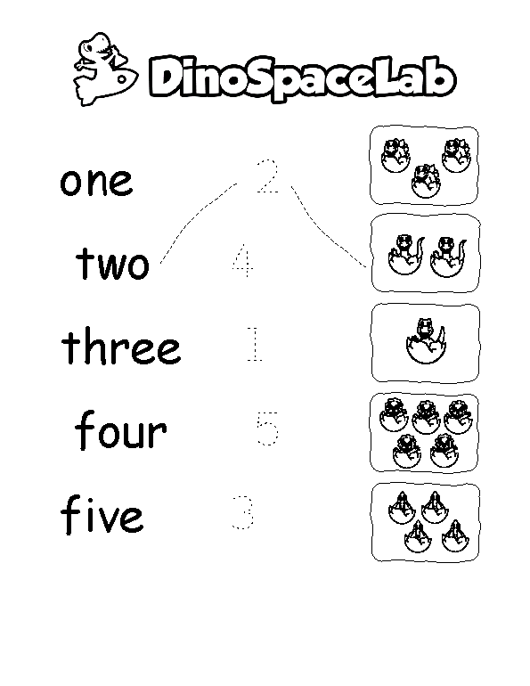 Counting Numbers 1-5 12 Preschool Worksheet