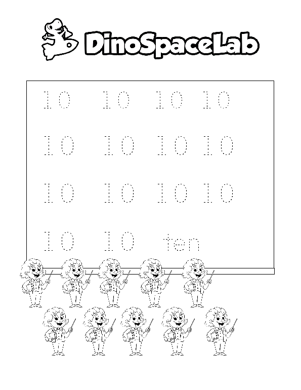 Counting Numbers 6-10 6 Preschool Worksheet