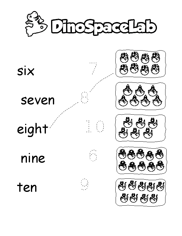 Counting Numbers 6-10 11 Preschool Worksheet