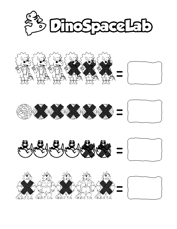 Subtraction 1-5 7 Preschool Worksheet