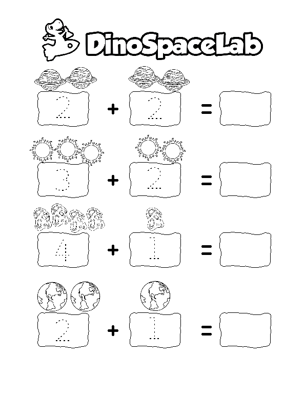 Addition 1-5 8 Preschool Worksheet