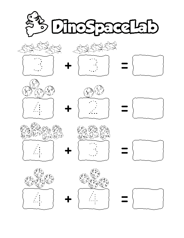 Addition 1-5 9 Preschool Worksheet