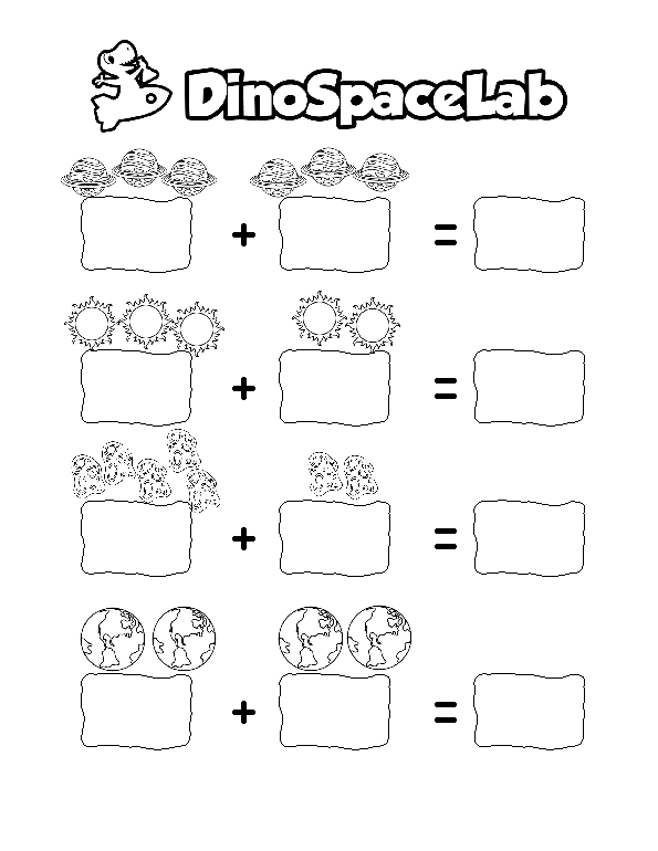 Addition Visual 3 Preschool Worksheet