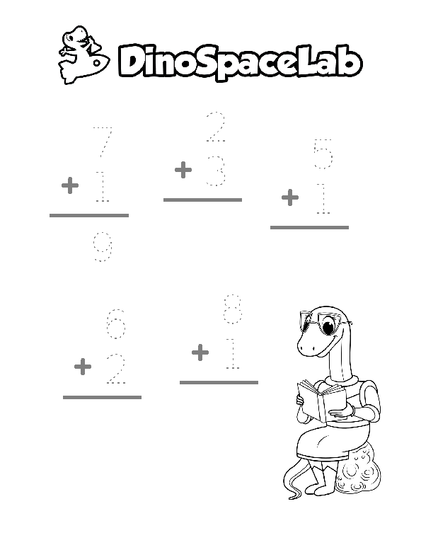 Addition Numeric 4 Preschool Worksheet