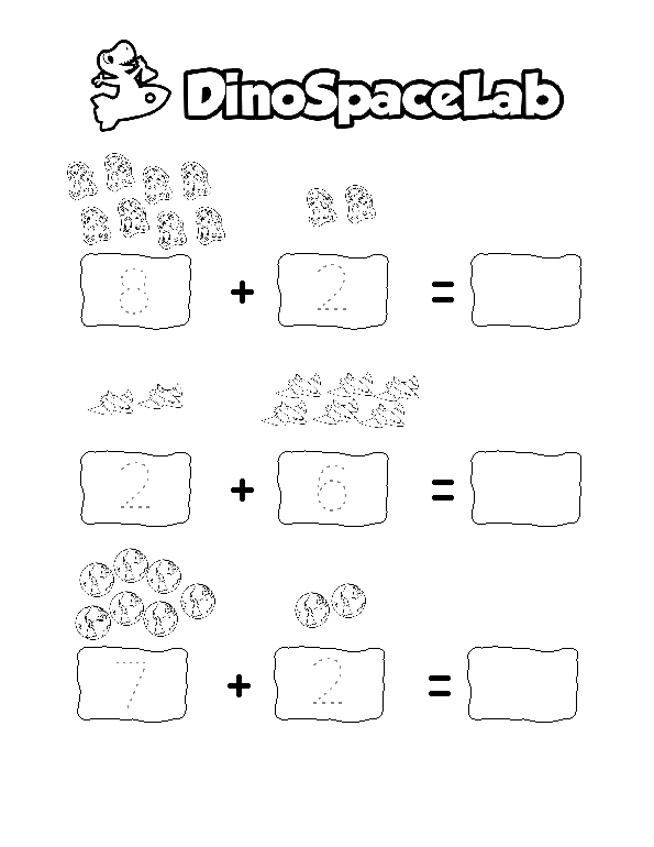 Addition 6-10 7 Preschool Worksheet