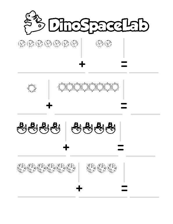 Addition Visual 6 Preschool Worksheet