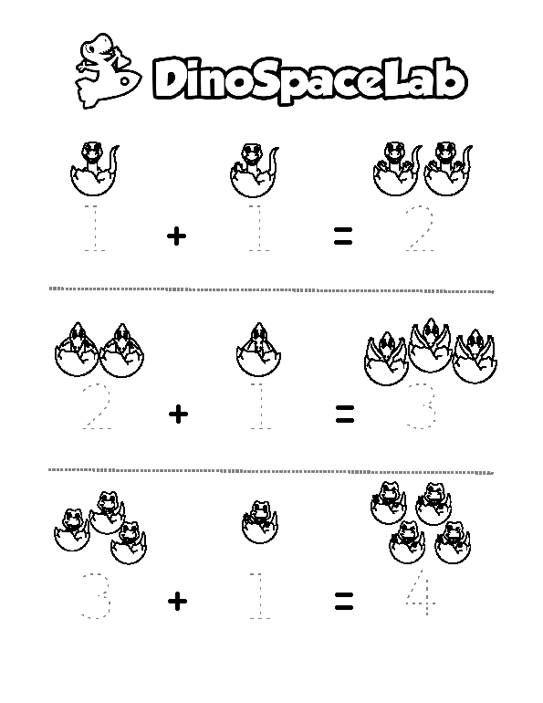 Addition 1-5 3 Preschool Worksheet