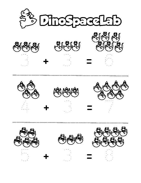 Addition 1-5 6 Preschool Worksheet