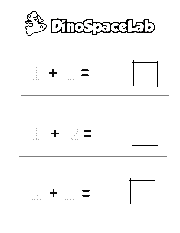 Addition Intro 6 Preschool Worksheet