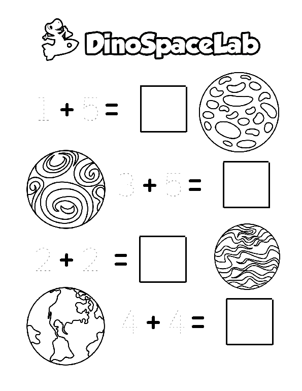 Addition 1-5 14 Preschool Worksheet