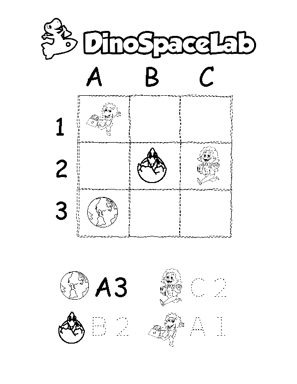 Grid Coordinates 4 Preschool Worksheet