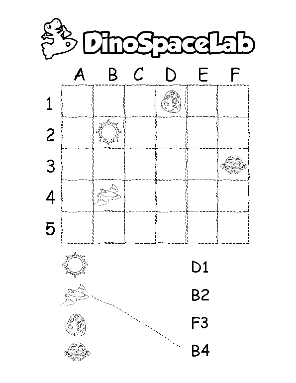 Grid Coordinates 6 Preschool Worksheet